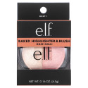 E.L.F., 구워 만든 하이라이터 & 블러시, 로즈 골드, 0.18 oz (5 g)