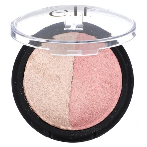 E.L.F., 구워 만든 하이라이터 & 블러시, 로즈 골드, 0.18 oz (5 g)