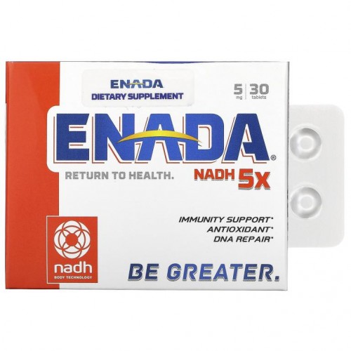 ENADA, NADH 5x, 5mg, 30정