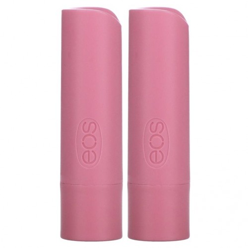 EOS, 유기농 100% 천연 시어버터 립밤, 딸기 소르베, 2팩, 팩당 4g(0.14oz)