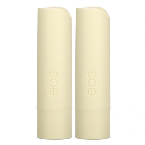 EOS, 유기농 100% 천연 시어버터 립밤, 바닐라 빈, 2팩, 팩당 4g(0.14oz)