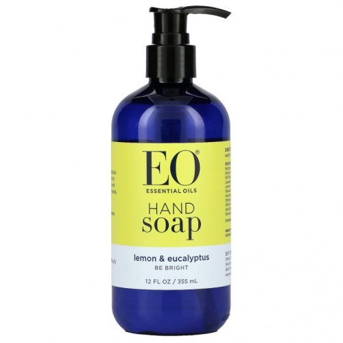 EO Products, 핸드 솝, 레몬 및 유칼립투스, 355ml(12fl oz)