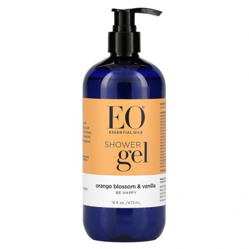EO Products, Shower Gel, Orange Blossom & Vanilla, 16 fl oz (473 ml)