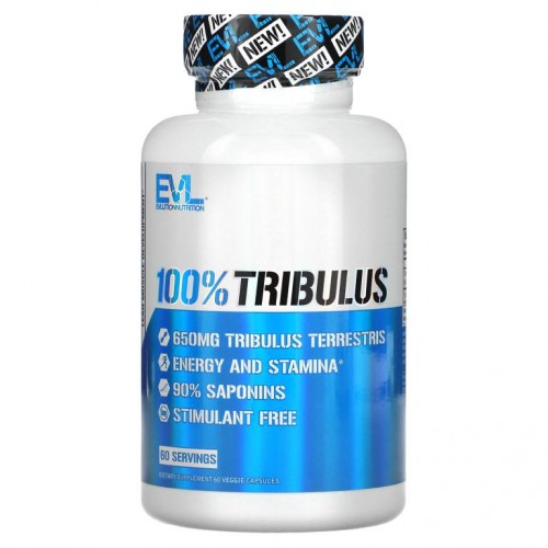 EVLution Nutrition, 더블 스트렝스, 100% 트리뷸러스, 캡슐 60정