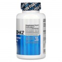 EVLution Nutrition, 비타민D3 + K2, 베지 캡슐 60정