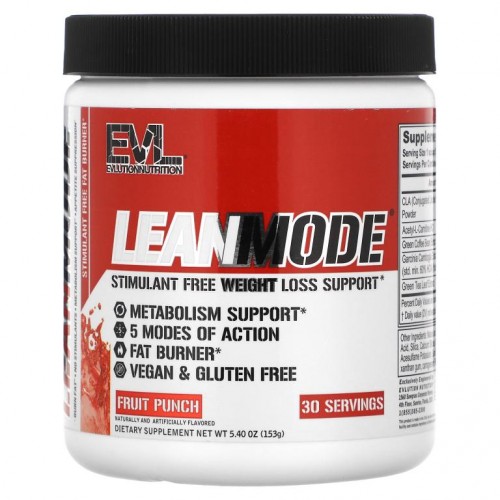 EVLution Nutrition, LeanMode, 과일 펀치 맛, 153g(5.40oz)