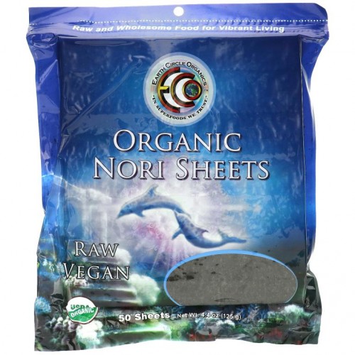 Earth Circle Organics, 유기농 김, 50 장, 125 g(4.4 oz)