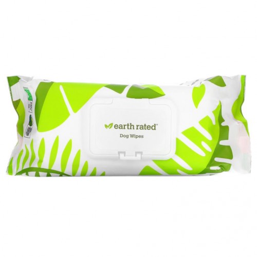Earth Rated, 반려견용 물티슈, 라벤더, 물티슈 100장