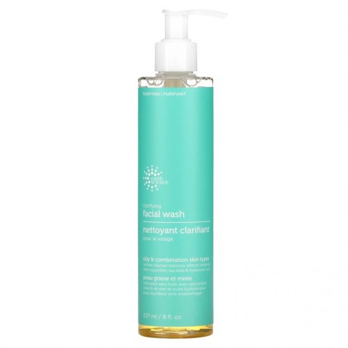 Earth Science, 클래리파잉 페이셜 워시, 지성 및 복합성 피부용, 237ml(8fl oz)