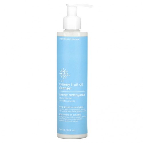 Earth Science, A-D-E 크리미 프루트 클렌징 오일, 건성 및 민감성 피부용, 237ml(8fl oz)