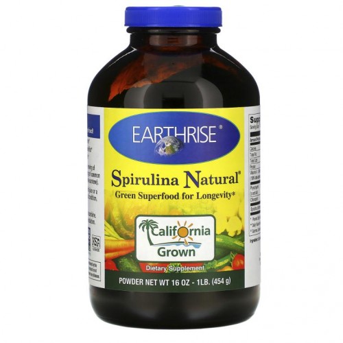 Earthrise, Spirulina Natural, 454g(16oz)