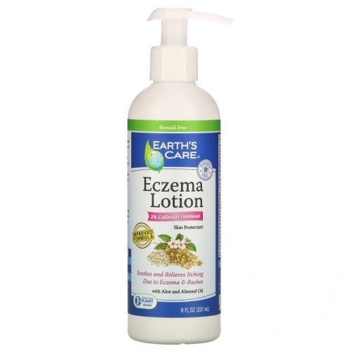 Earth's Care, 습진 로션, 2% 콜로이드 오트밀, 237ml(8fl oz)