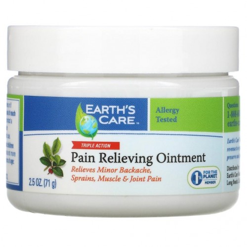 Earth's Care, Pain Relieving Ointment, Triple Action, 2.5 oz (71 g)