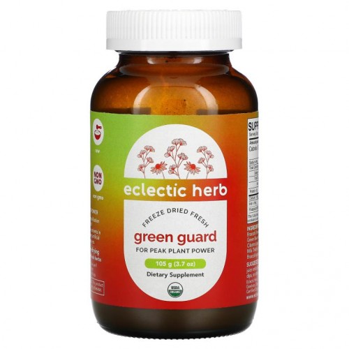 Eclectic Institute, 무가공 신선 동결 건조, 그린 가드 브로콜리, 천연 식품 분말, 105g(3.7oz)