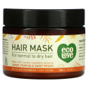 Eco Love, 헤어 마스크, 당근, 호박 및 고구마 함유, 350ml(11.8fl oz)