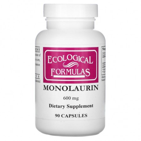 Ecological Formulas, 모노라우린, 600mg, 캡슐 90정