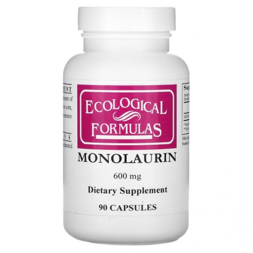 Ecological Formulas, 모노라우린, 600mg, 캡슐 90정