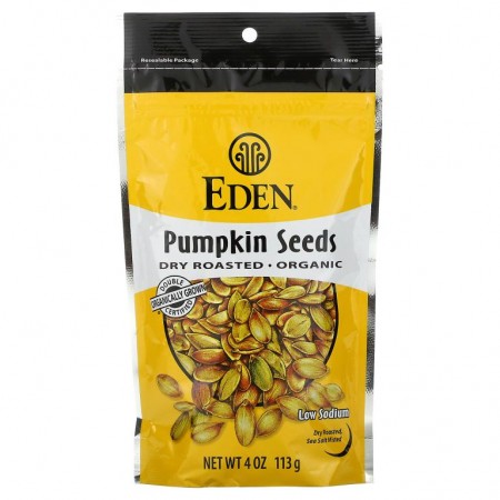 Eden Foods, 유기농, 호박씨, 건조 로스트, 4 oz(113 g)