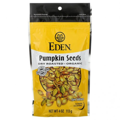 Eden Foods, 유기농, 호박씨, 건조 로스트, 4 oz(113 g)