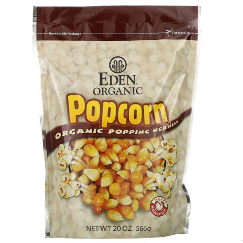 Eden Foods, 팝콘, 유기농 팝콘 알맹이, 20 oz (566 g)