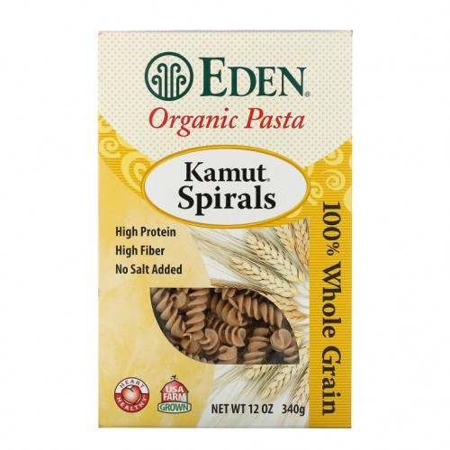 Eden Foods, 유기농 파스타, Kamut Spirals, 12 oz(340 g)