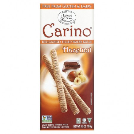 Edward & Sons, Carino 필드 웨이퍼롤, 헤이즐넛, 3.5 oz(100 g)