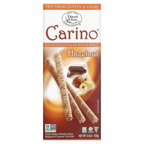 Edward & Sons, Carino 필드 웨이퍼롤, 헤이즐넛, 3.5 oz(100 g)