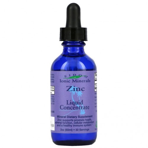 Eidon Mineral Supplements, 이온성 미네랄, 아연, 액상 농축물, 60mL(2oz)