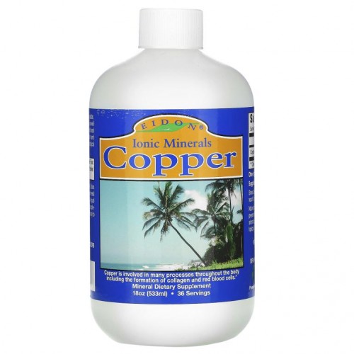 Eidon Mineral Supplements, Copper, 18 oz (533 ml)