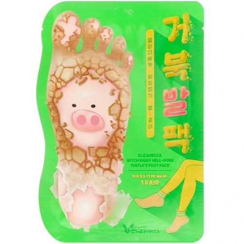 Elizavecca, 위치피기, 헬-포어, 거북발팩, 1쌍, 40g(1.41oz)