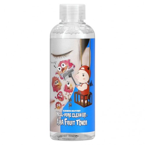 Elizavecca, 헬-포어 클린 업, AHA 프루츠 토너 , 200 ml