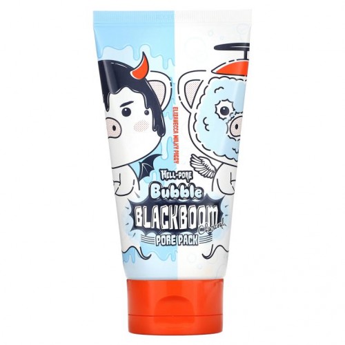 Elizavecca, 밀키피기, 헬-포어, 버블 블랙룸 숯 포어 팩, 5.07fl oz(150ml)