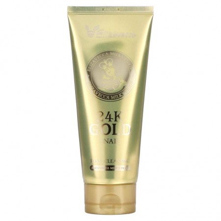 Elizavecca, 밀키피기, 24k 골드 달팽이 폼 클렌징, 6.09fl oz(180ml)
