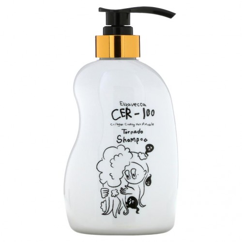 Elizavecca, CER-100 Collagen Coating Hair A+ Muscle Tornado Shampoo, 16.9 fl oz (500 ml)