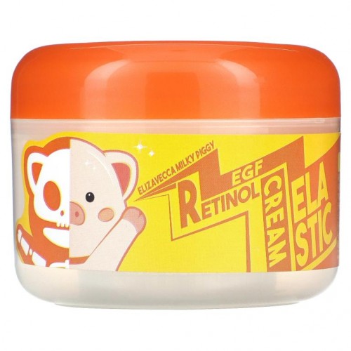 Elizavecca, 밀키 피기 EGF 탄력 레티놀 크림, 3.53 oz(100 g)
