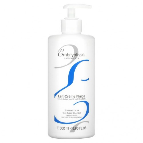 Embryolisse, Lait-Creme Fluide, 다기능 너리싱 모이스처라이저, 500ml(16.90fl oz)