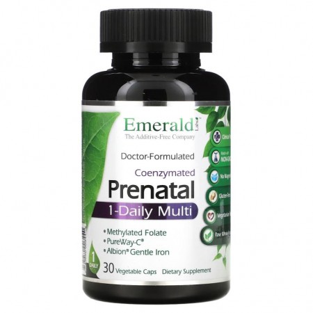 Emerald Laboratories, CoEnzymated 프리네이탈 원 데일리 멀티, 베지 캡슐 30정