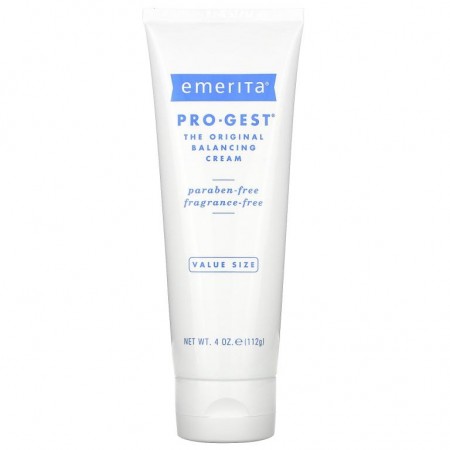 Emerita, Pro-Gest, 밸런싱 크림, 무향, 112g(4oz)