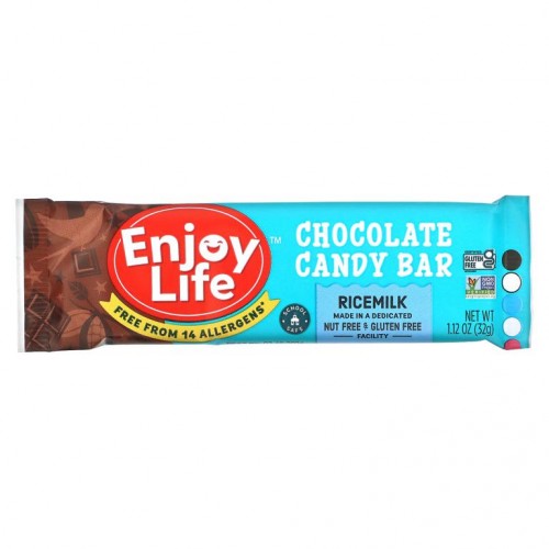 Enjoy Life Foods, 초콜릿 플레이버 콘펙셔너리 바, 라이스밀크, 1.12 oz (32 g)
