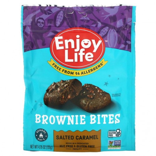 Enjoy Life Foods, 브라우니 바이츠, 솔티드 캐러멜 맛, 135g(4.76oz)