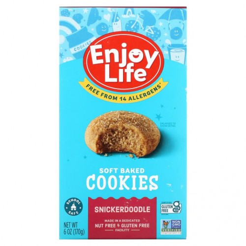 Enjoy Life Foods, 소프트 베이크 쿠키, 스니커두들, 170g(6oz)