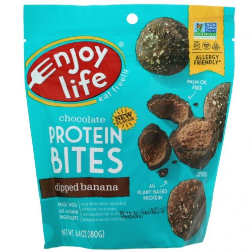 Enjoy Life Foods, 초콜릿 프로틴 바이트, 디핑 바나나, 6.4 oz(180 g)