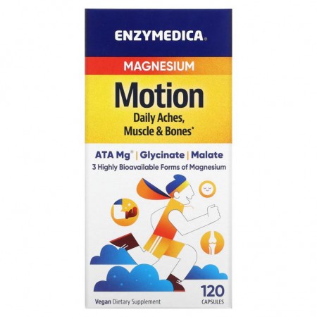 Enzymedica, 마그네슘, 이동성, 캡슐 120정