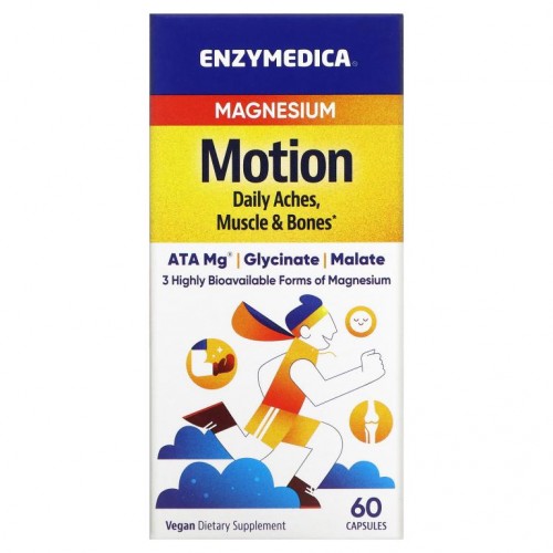 Enzymedica, 마그네슘, 움직임, 캡슐 60정
