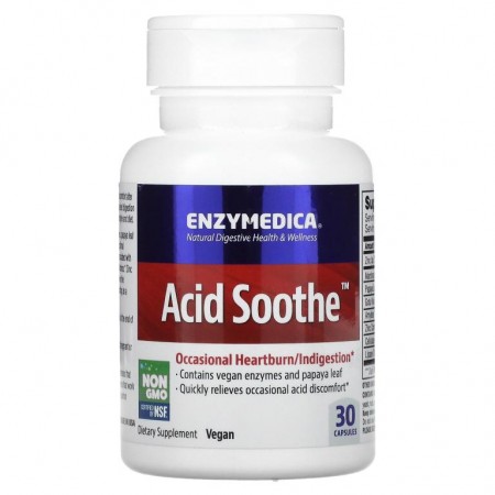 Enzymedica, Acid Soothe, 캡슐 30정