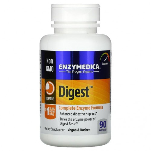 Enzymedica, Digest, 컴플리트 엔자임 포뮬라, 캡슐 90정