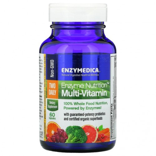 Enzymedica, Enzyme Nutrition 종합비타민, 하루 2정, 캡슐 60정