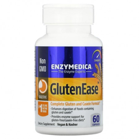 Enzymedica, GlutenEase, 캡슐 60정