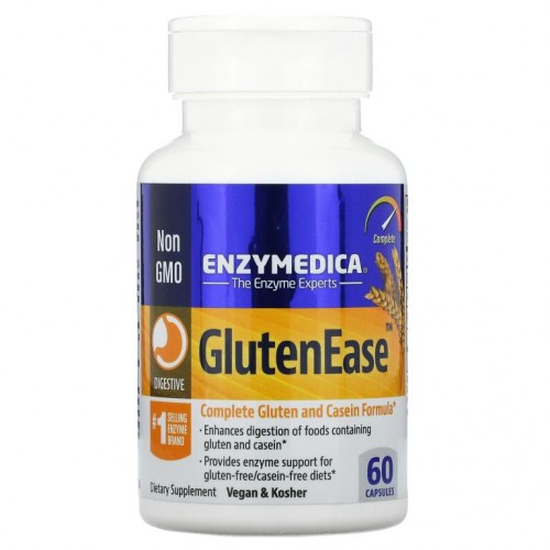 Enzymedica, GlutenEase, 캡슐 60정