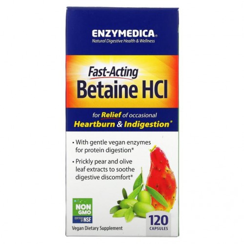 Enzymedica, 베타인 HCL, 캡슐 120정